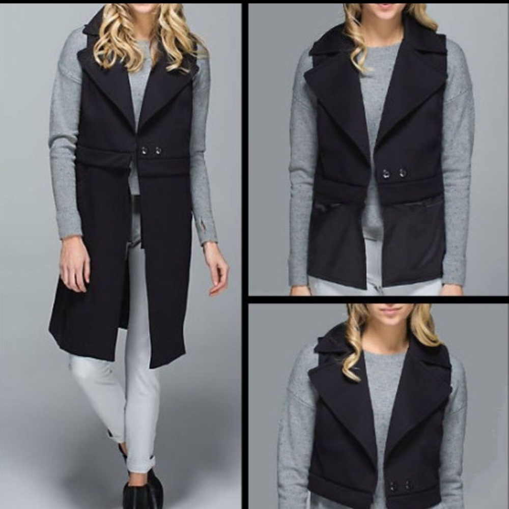 Lululemon quick change trench style vest.